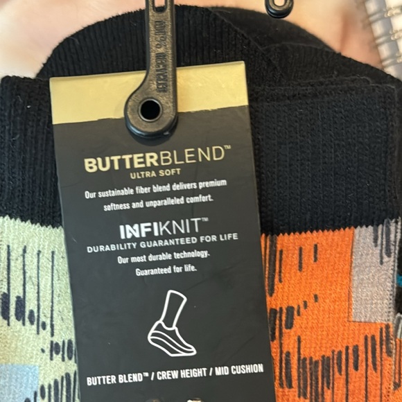 STANCE UNISEX BUTTERBLEND WITH INFIKNIT CREW HEIGHT CASUAL MID CUSHION MED NWT - Picture 5 of 6